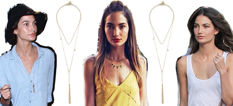 Lily Aldridge-esque Isabel Marant Necklace on Net-A-Porter