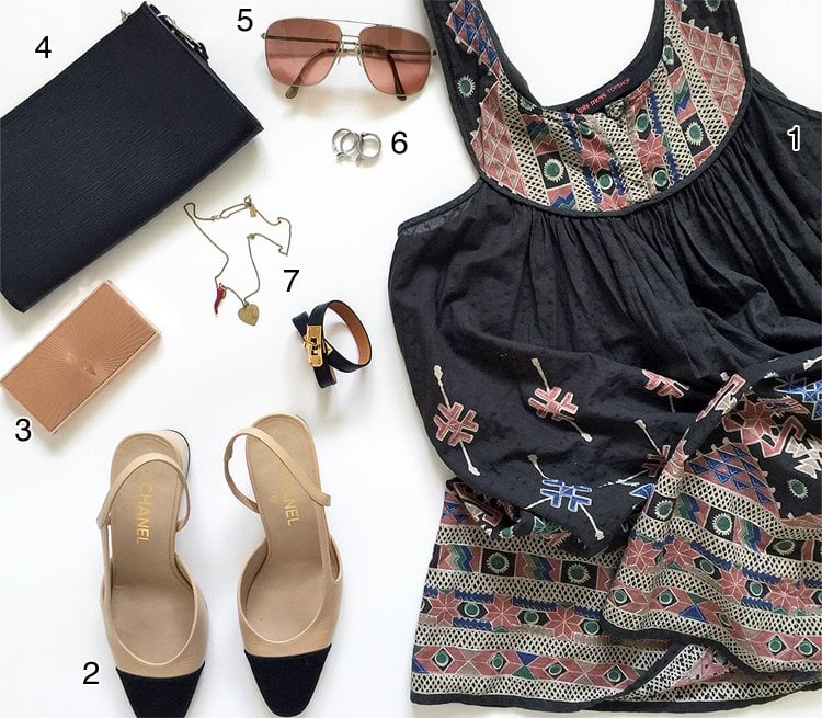 Chanel deals slingback outfit