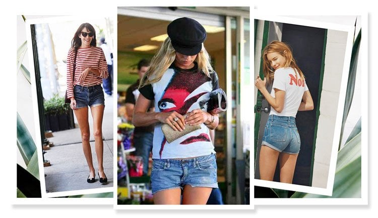 in the style denim shorts