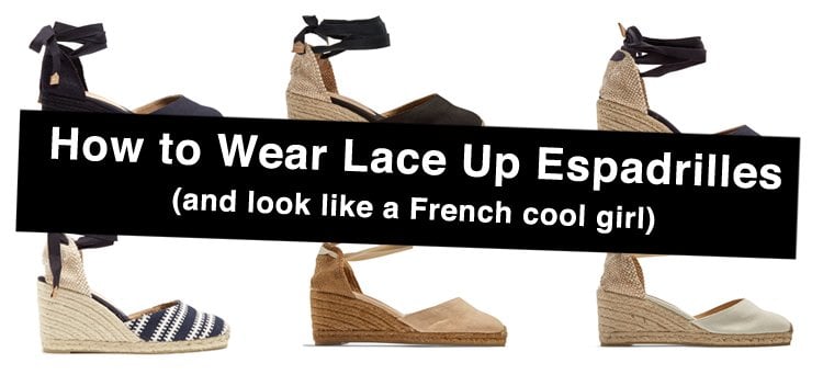 How to wear lace up espadrilles