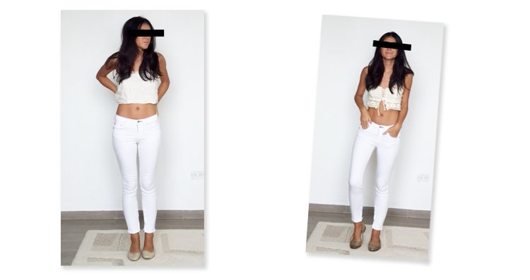 white skinny jean outfits