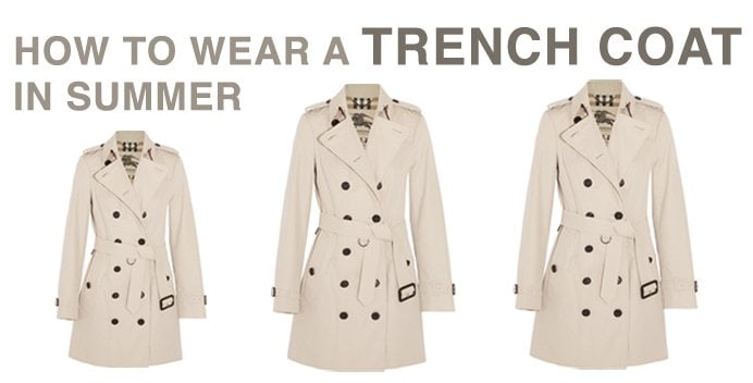 Wearing a sales coat in summer
