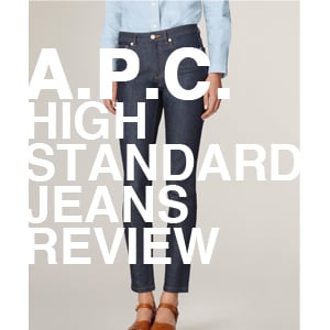 apc high waisted jeans