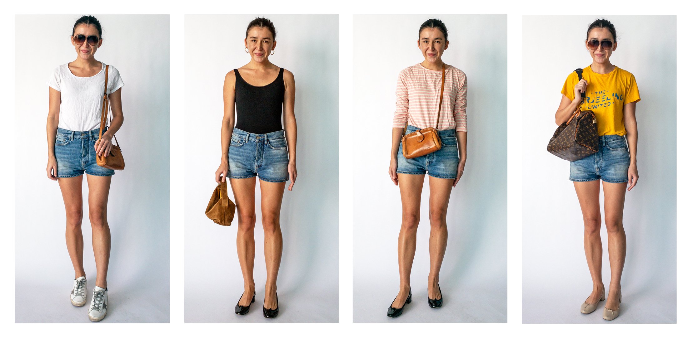 Acne studios denim shorts outfits