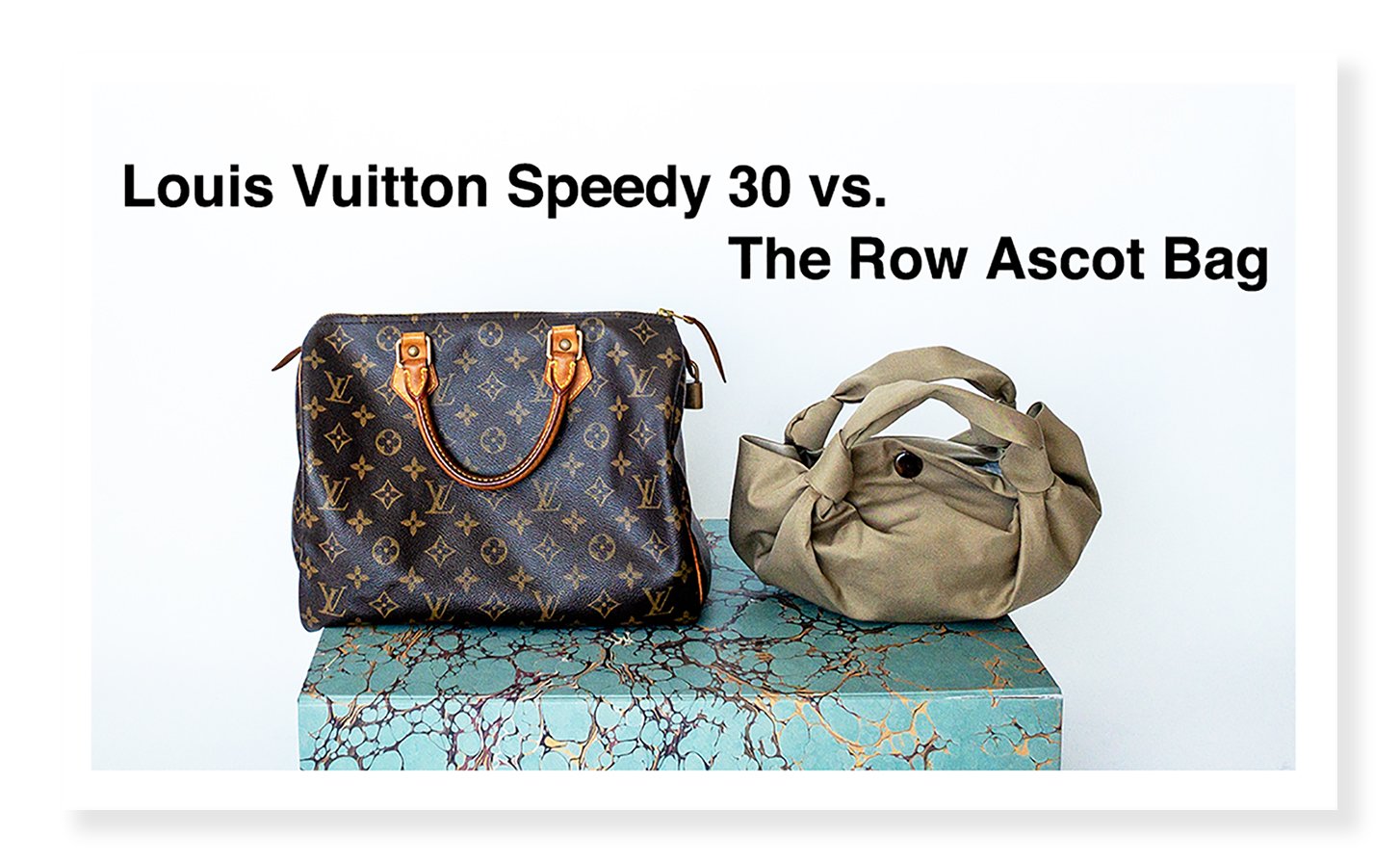 The Row vs Louis Vuitton Speedy size