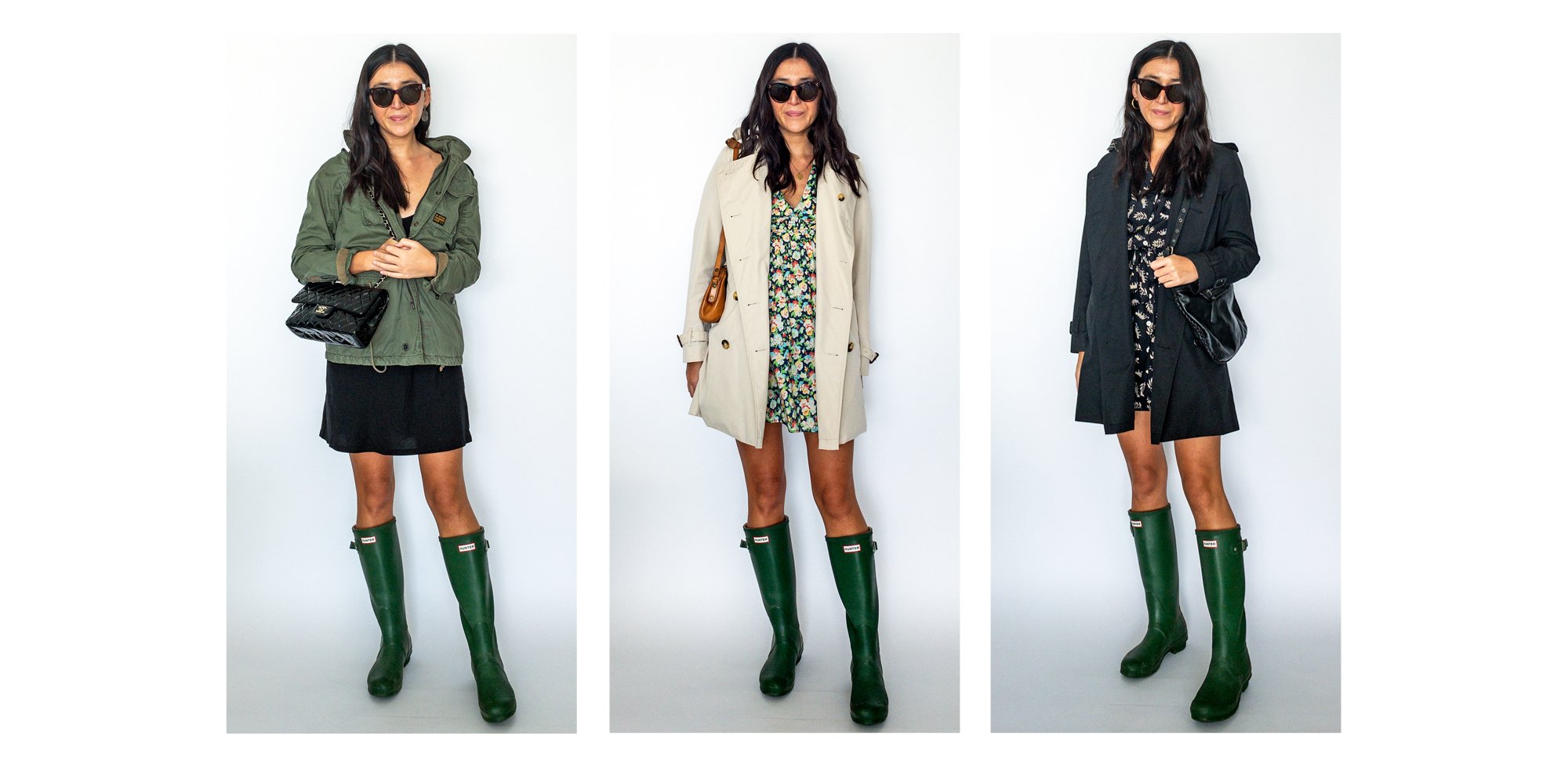 Hunter boots summer outfits