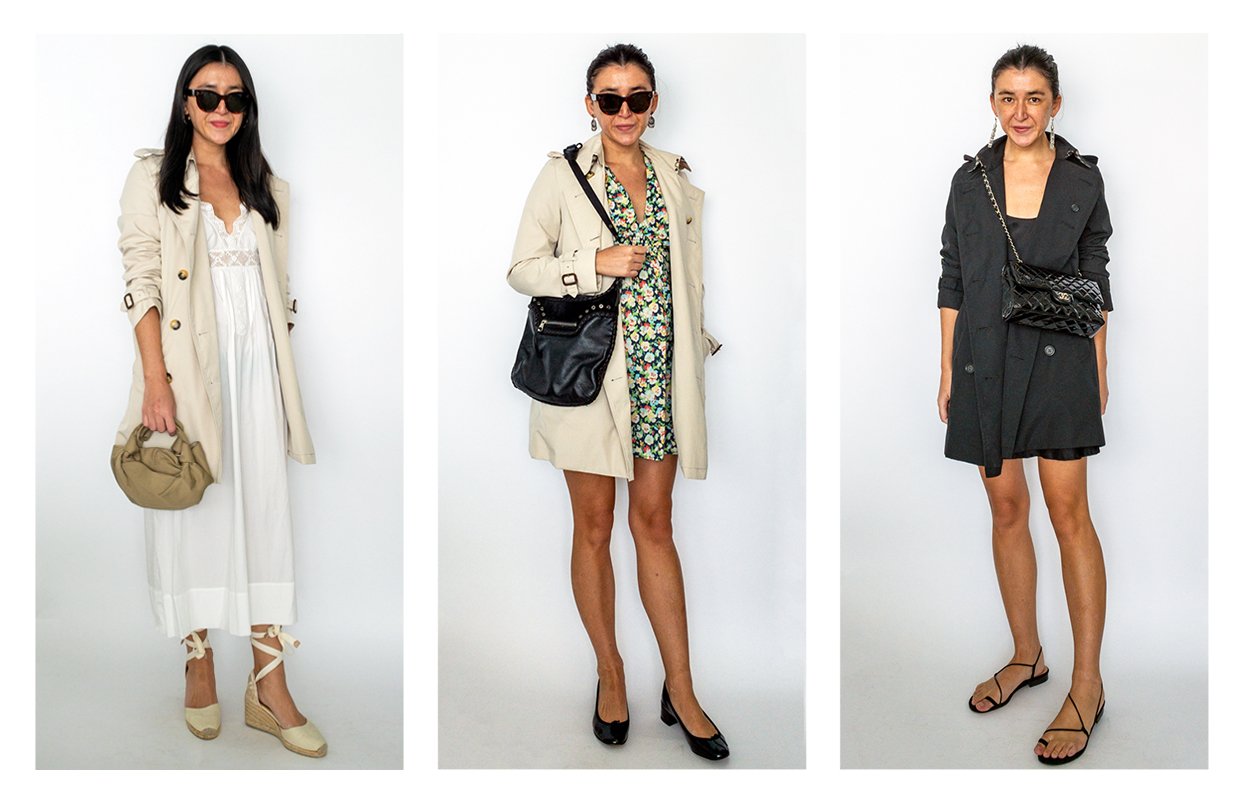 Trench coat with dresses outfits