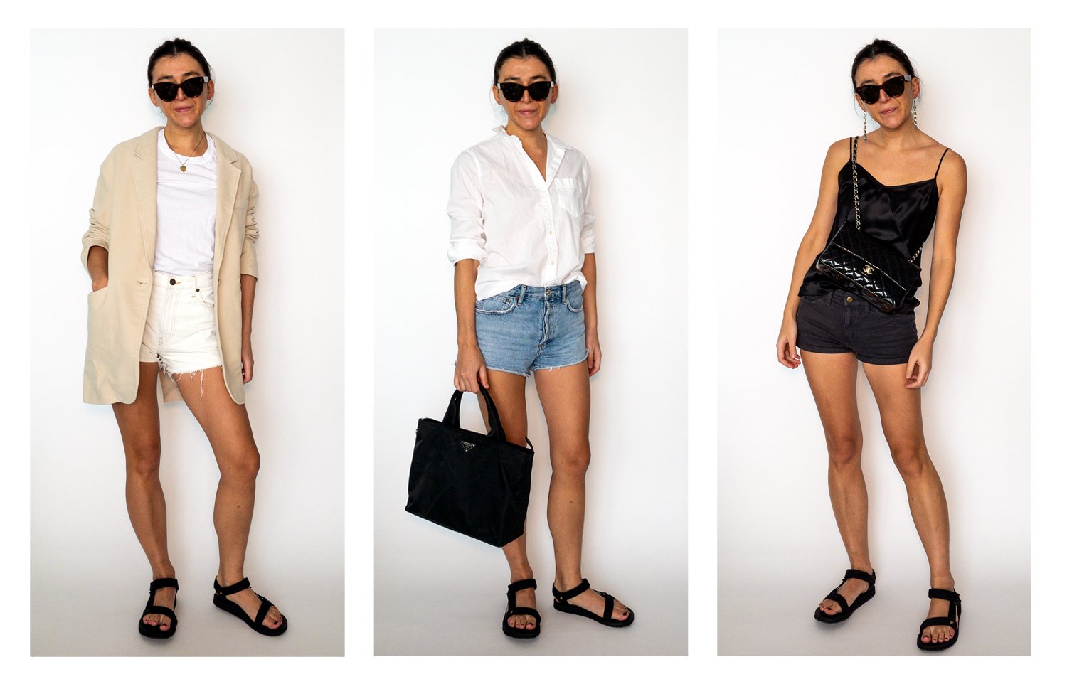 Tevas and Denim Shorts outfits
