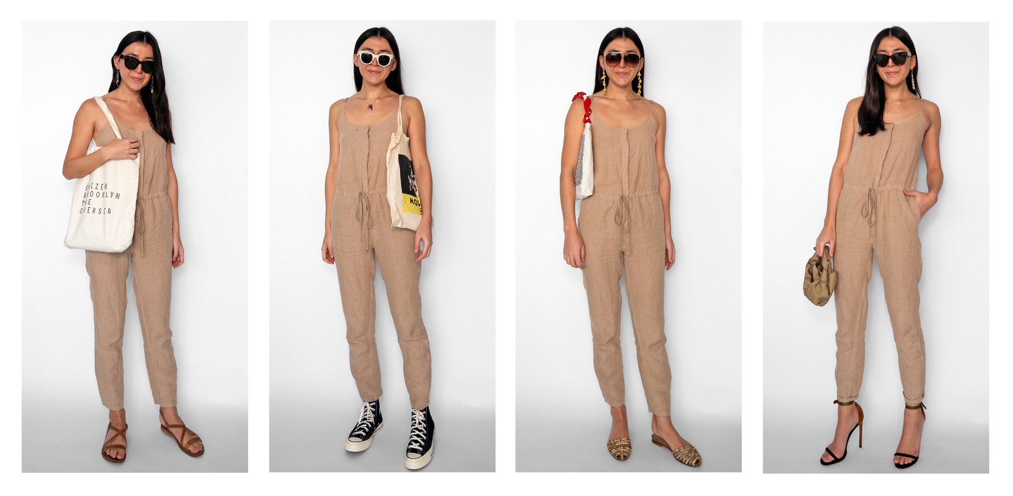 how to wear a spaghetti strap jumpsuit