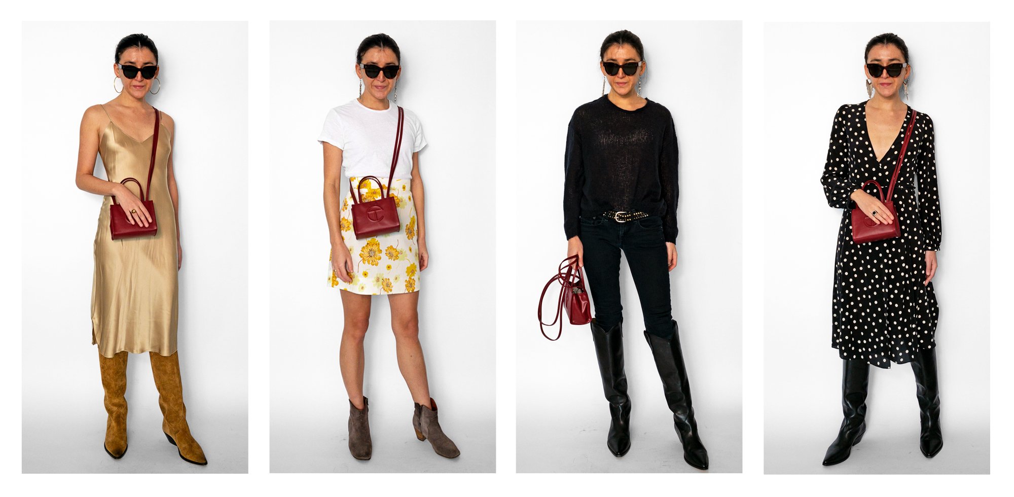 Telfar small shopping bag outfits