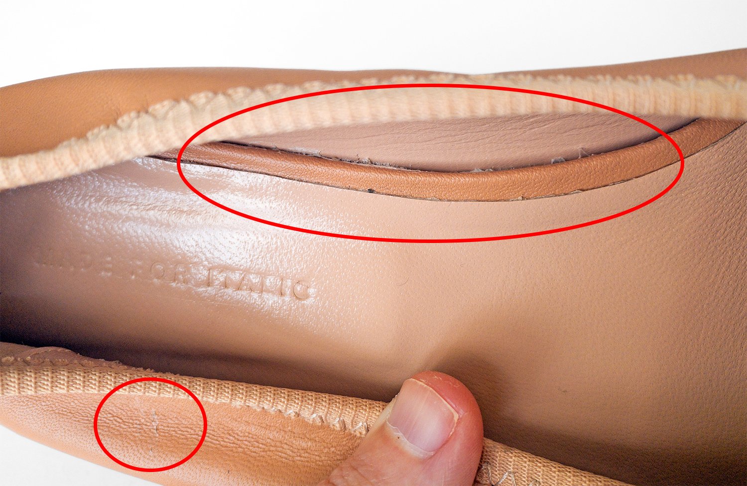 Italic shoe quality