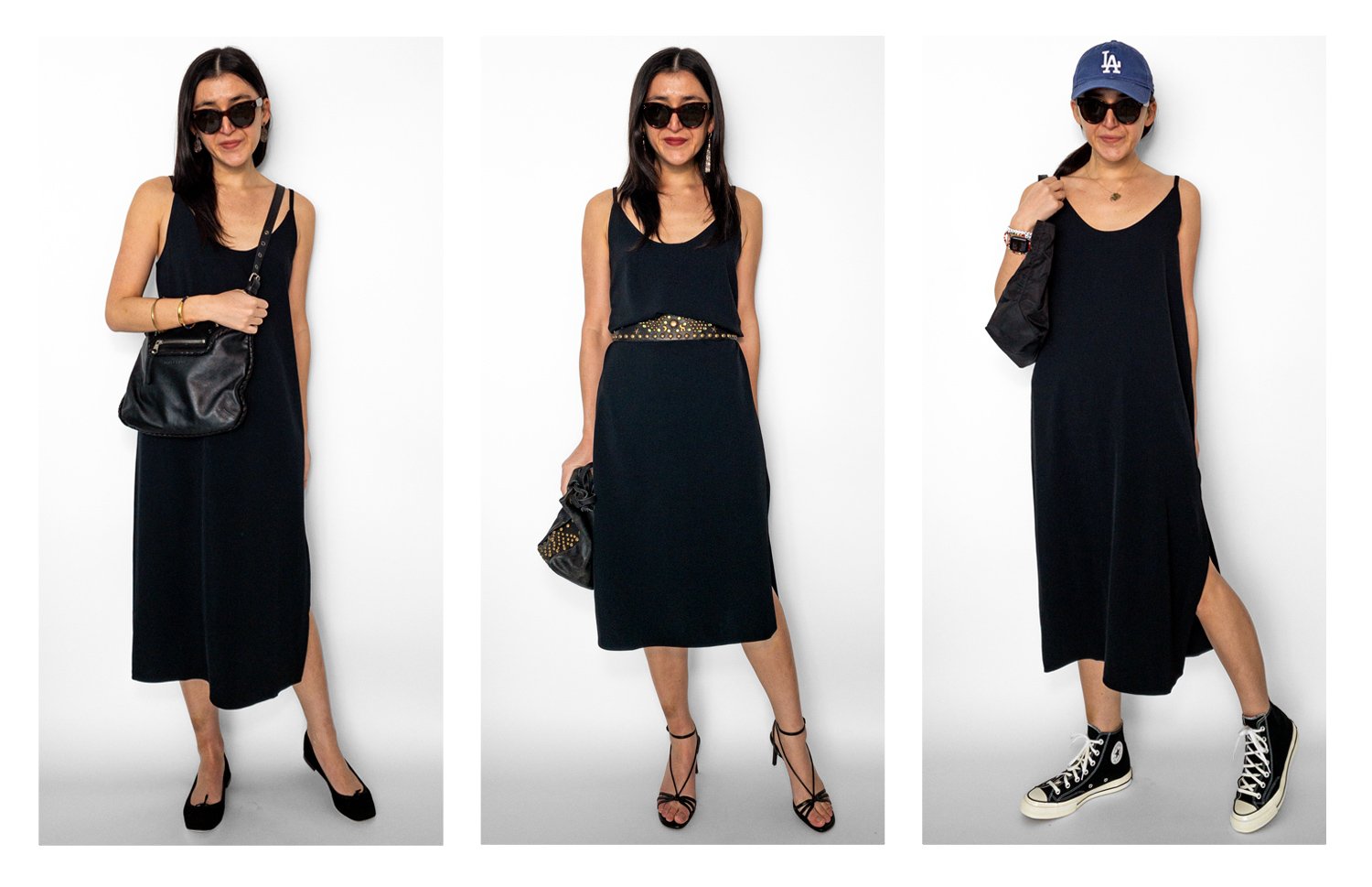 Everlane GoWeave Slip dress outfits