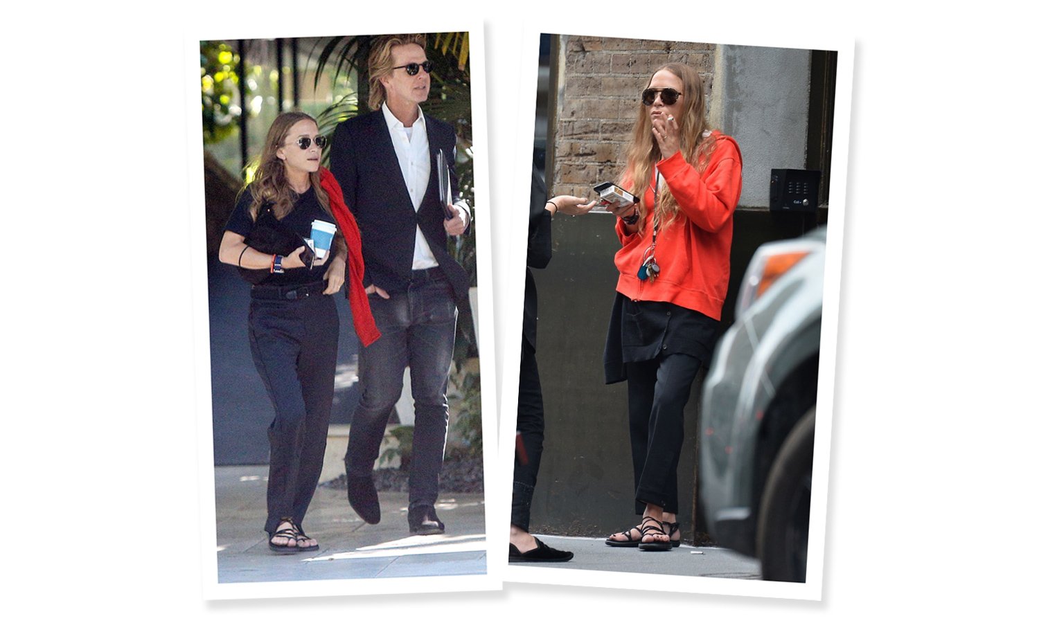 Mary-Kate Olsen in Teva Voya Infinity Sandals