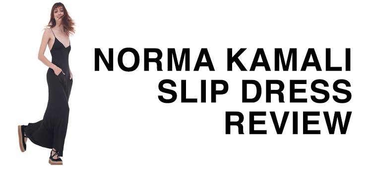 This slip dress HAS pockets | a Norma Kamali dress review