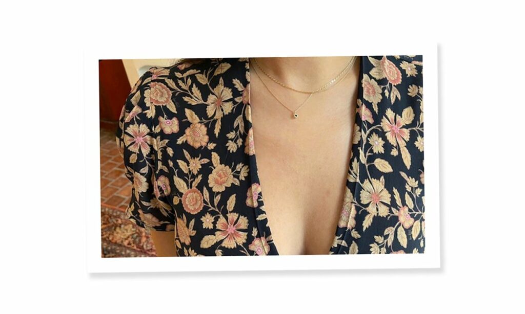 Réalisation Par Monica dress with necklaces