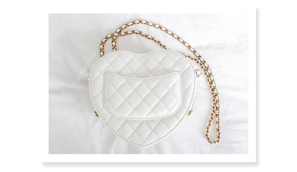 Chanel heart bag back