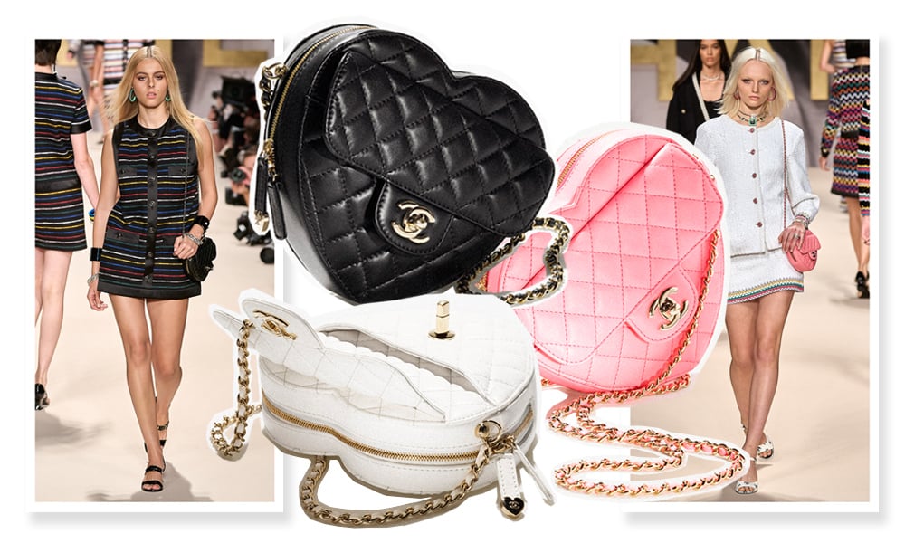 Chanel 2022 Mini CC in Love Heart Bag