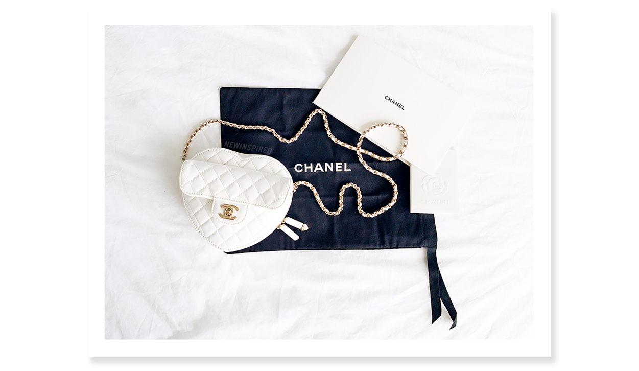 Chanel heart shaped bag