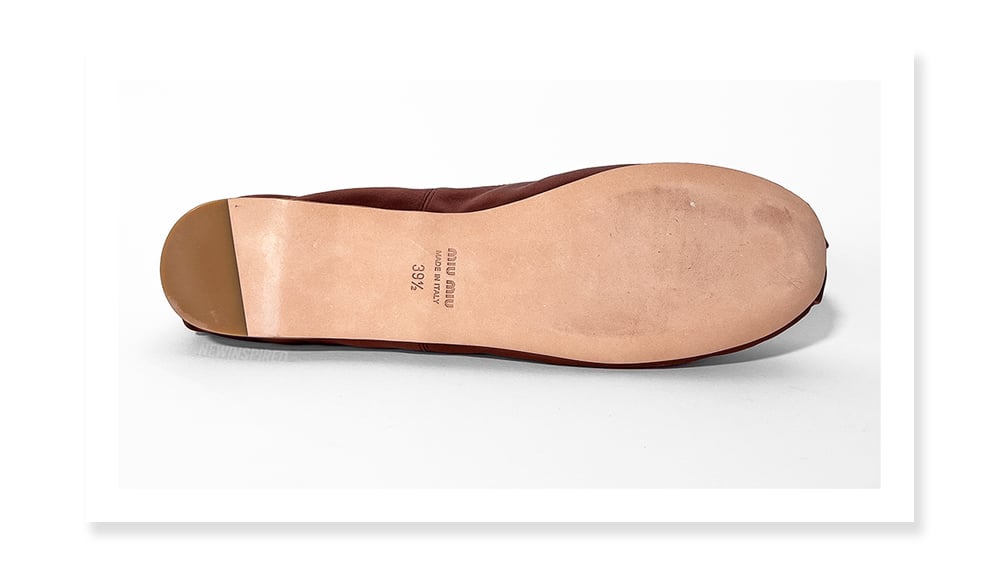 Miu Miu ballerinas sole