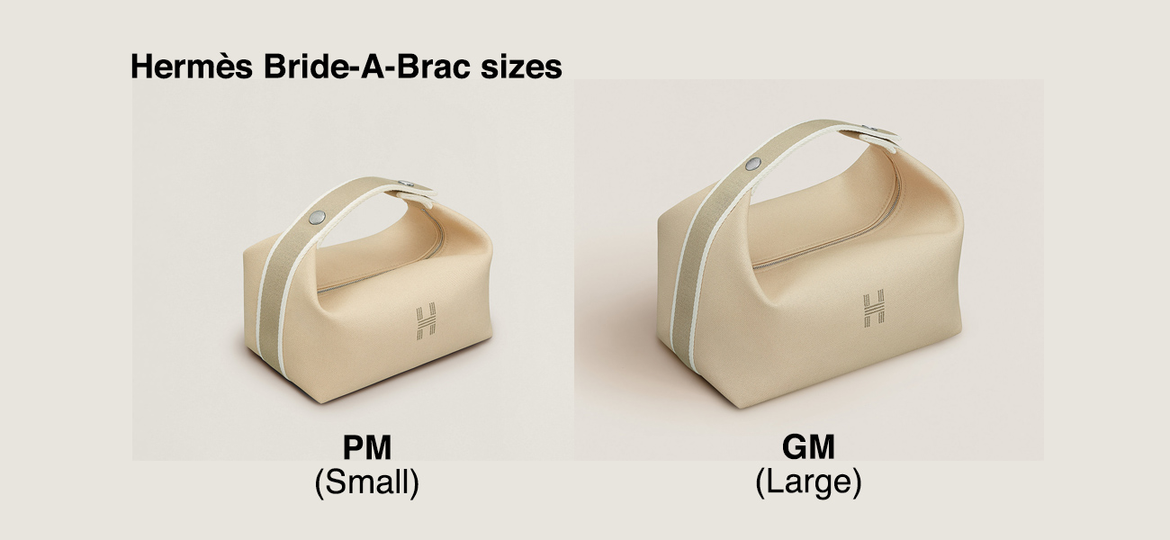Photo showing the comparison between the small (PM) Bride-a-Brac and the large (GM)