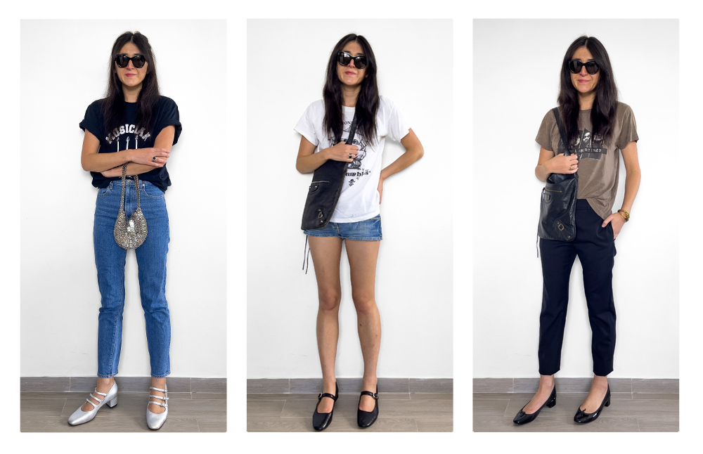 Outfits showing how to style graphic tees today