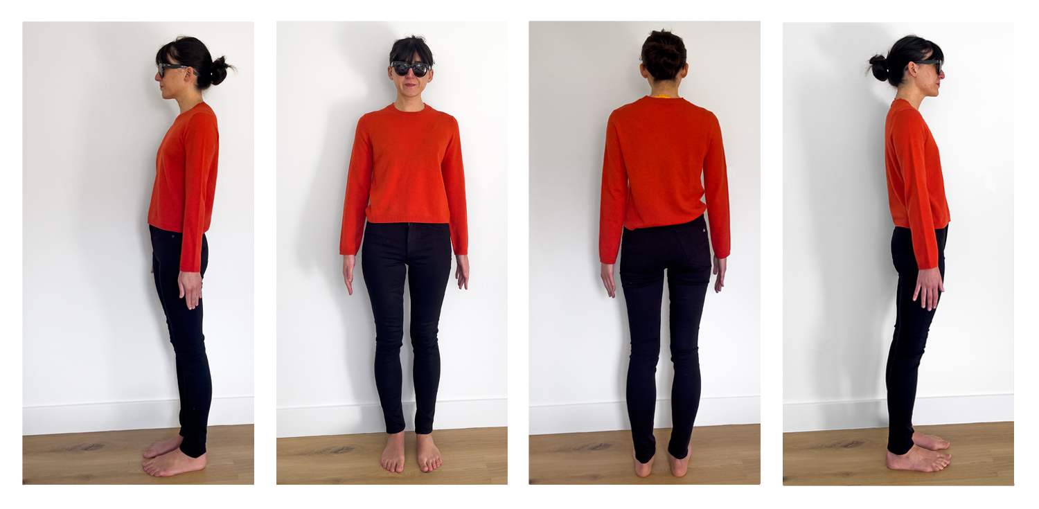 Showing how Guest in Residence cashmere sweater fits